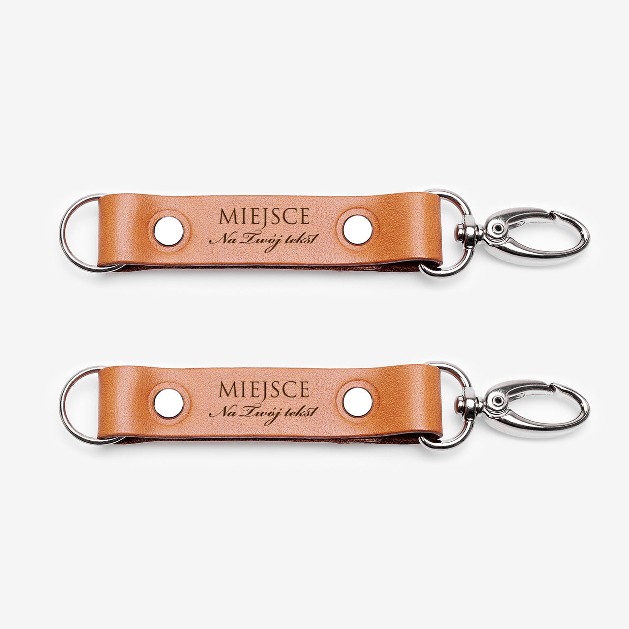 Zestaw breloków z grawerem - prezent dla pary