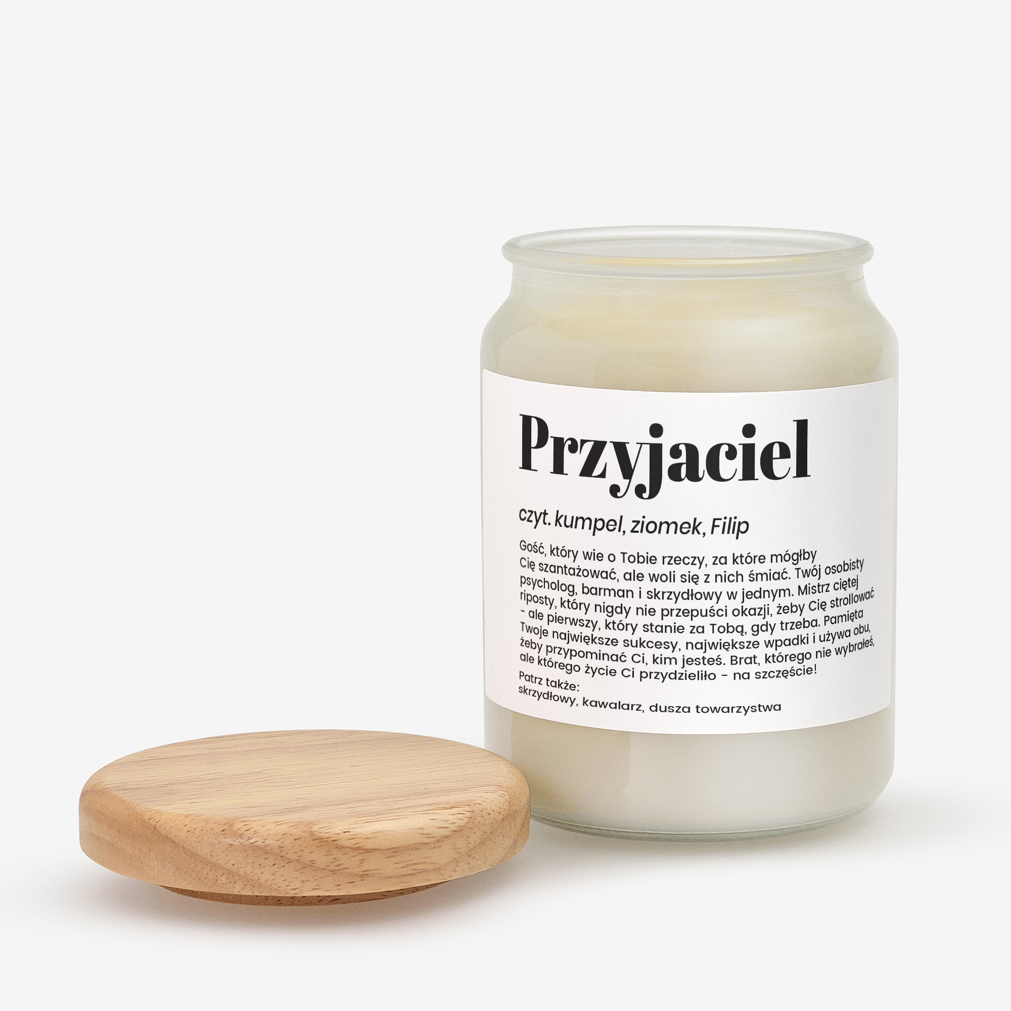 Personalizowana świeczka dla przyjaciela - definicja