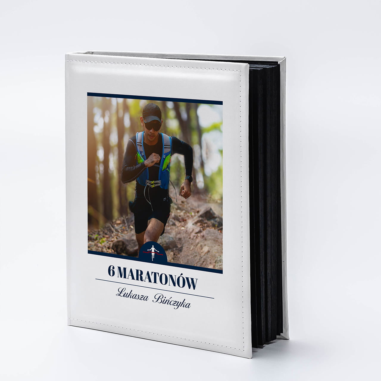 Personalizowany album dla biegacza album na zdjęcia prezent dla biegacza album personalizowany