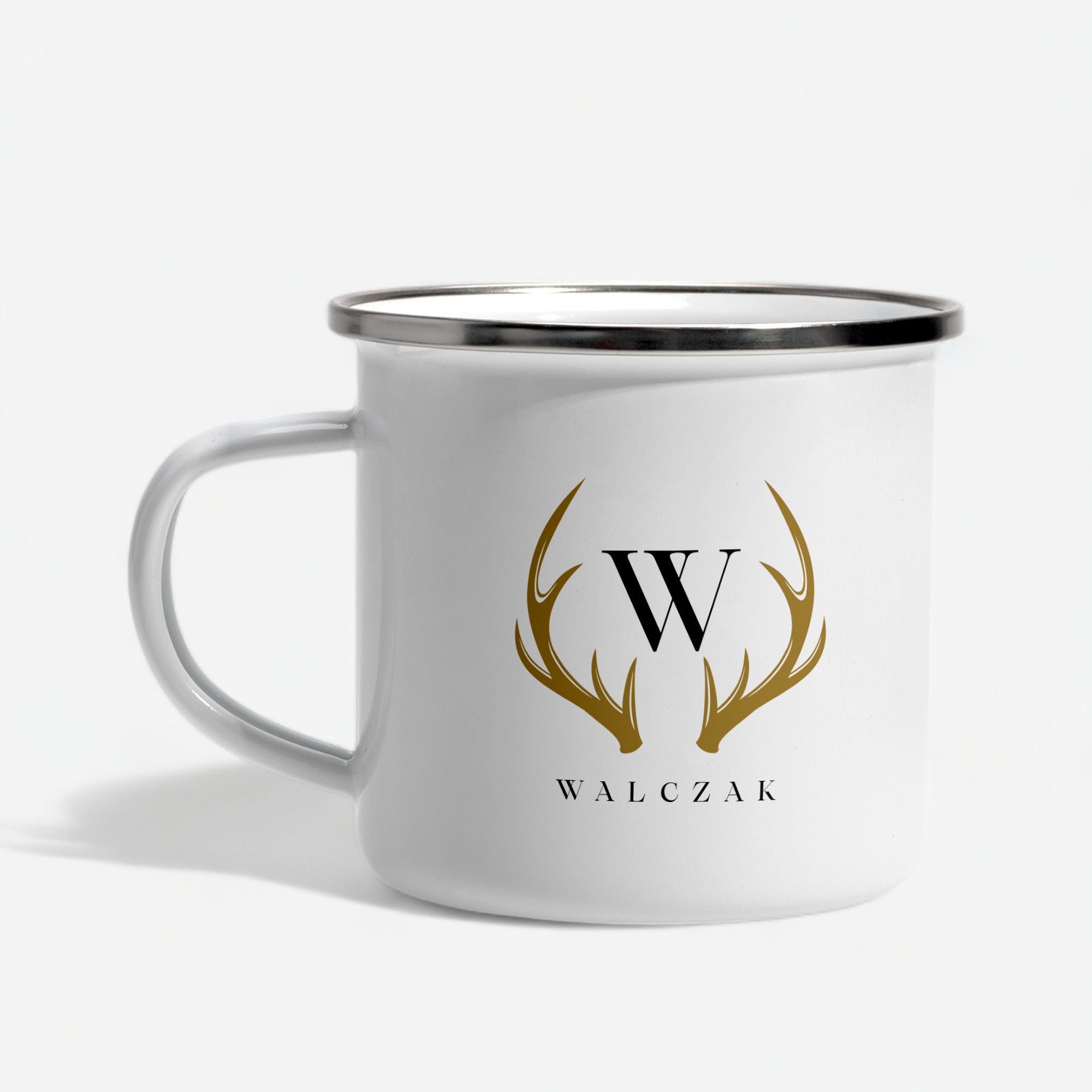 Kubek emaliowany - prezent dla myśliwego emaliowany kubek kubek dla myśliwego upominek dla myśliwego