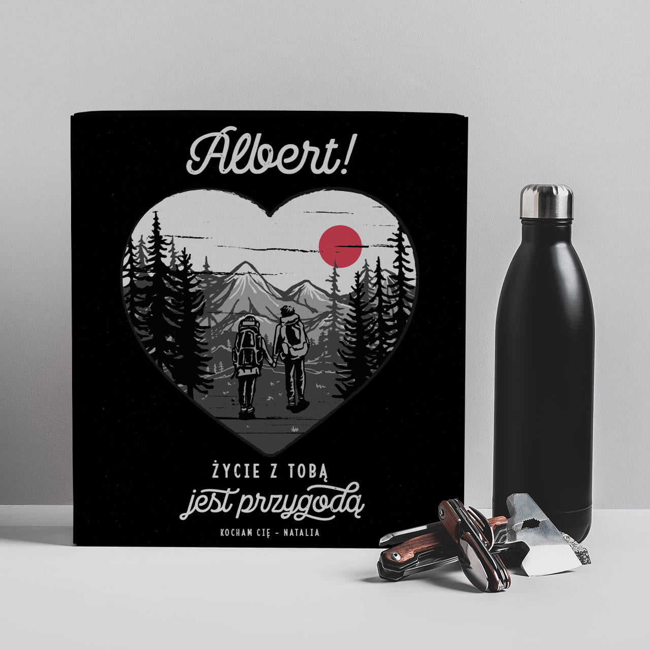 Survivalowe gadżety dla niego - prezent na walentynki zestaw survivalowy prezent dla chłopaka na walentynki