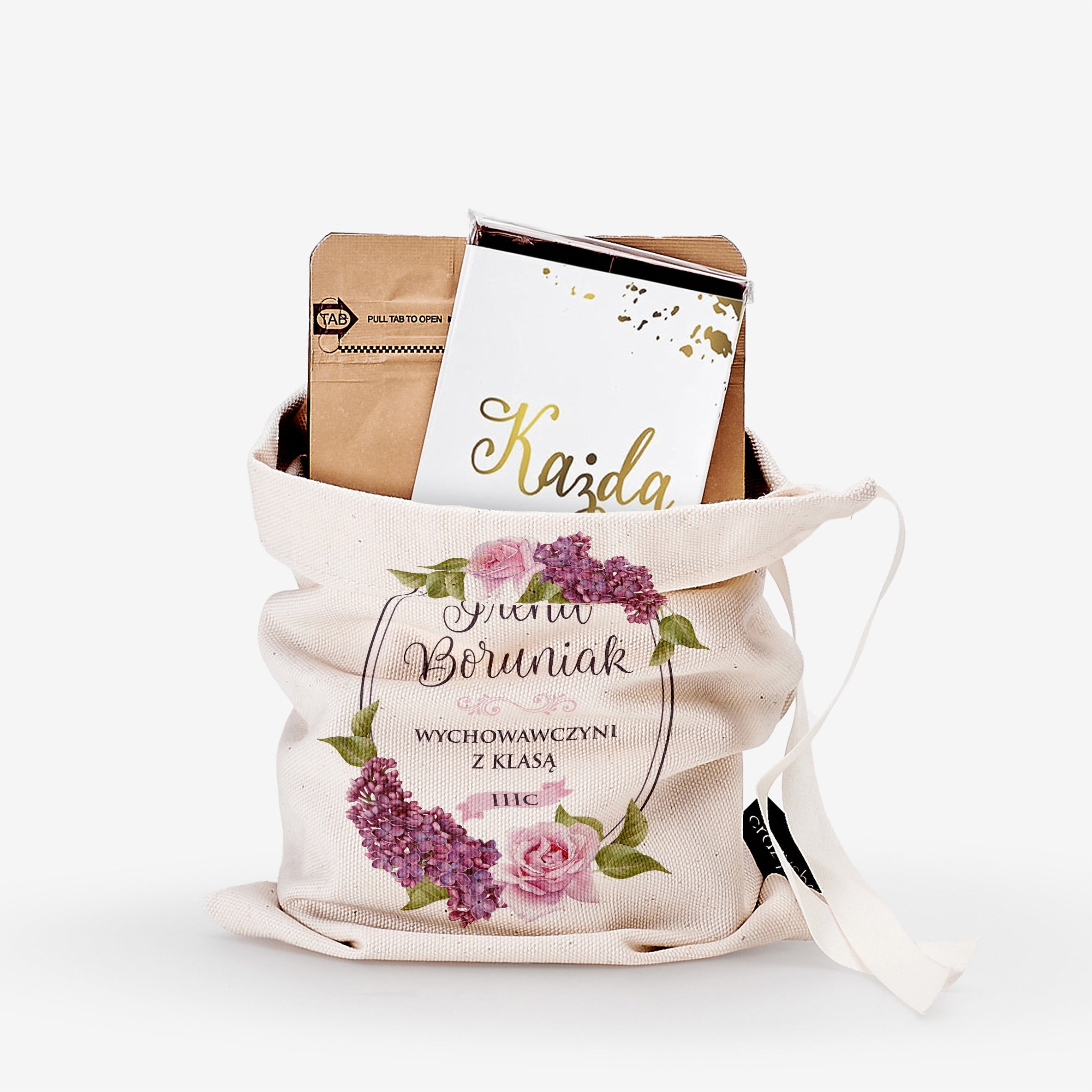 Czekolada z kawą - prezent na Dzień Nauczyciela dla wychowawczyni prezent dla wychowawczyni na dzień nauczyciela