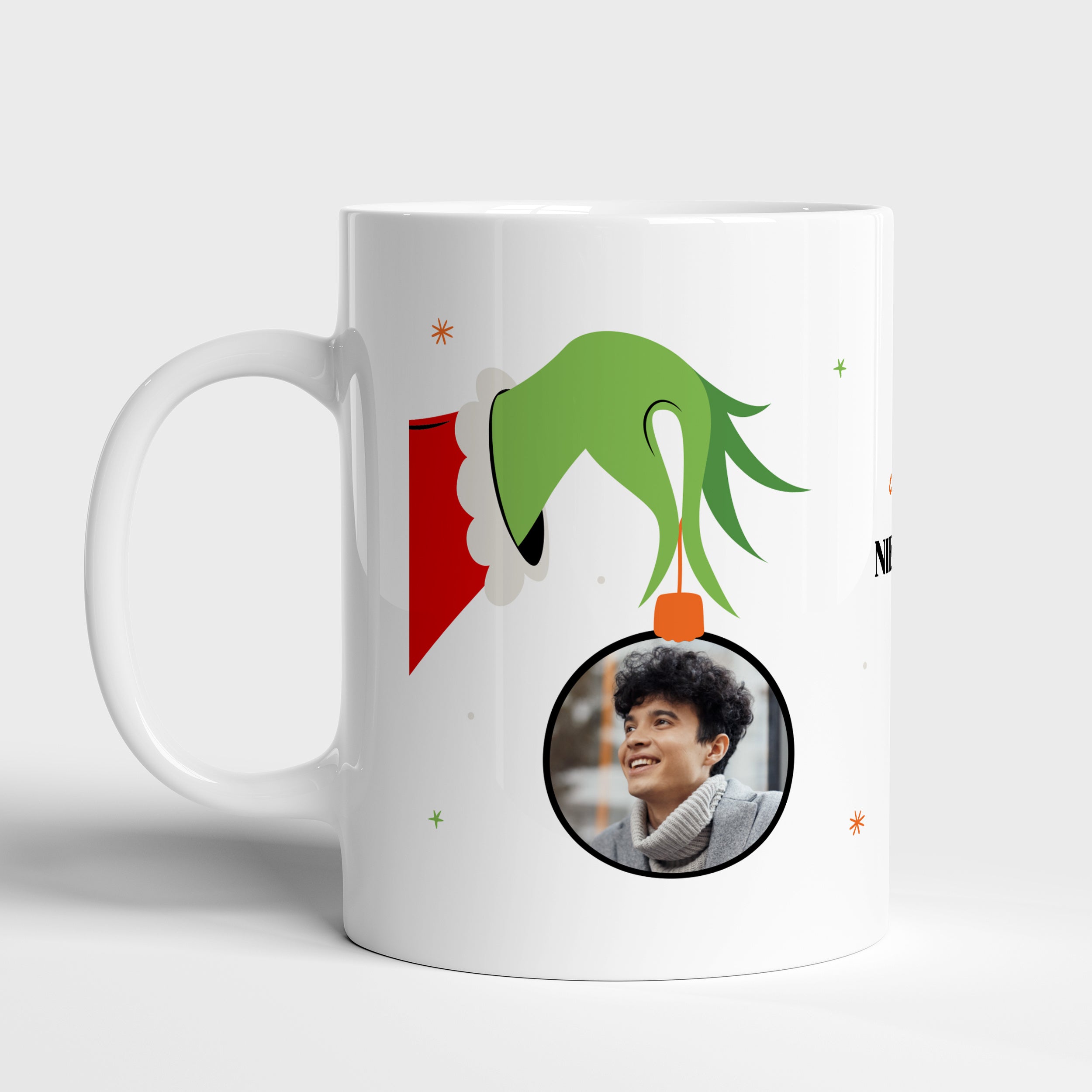 Kubek świąteczny ze zdjęciem dla chłopaka pod choinkę – niegrzeczny prezent pod choinkę dla chłopaka