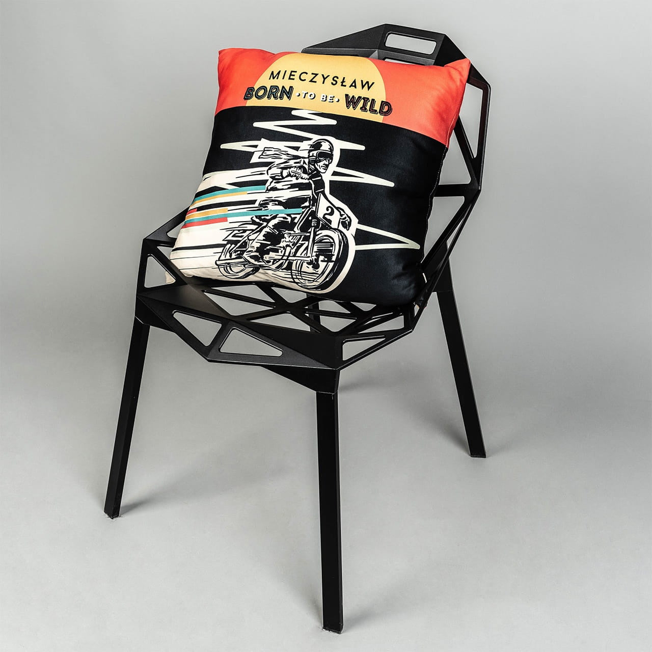 Personalizowana poduszka dla motocyklisty 