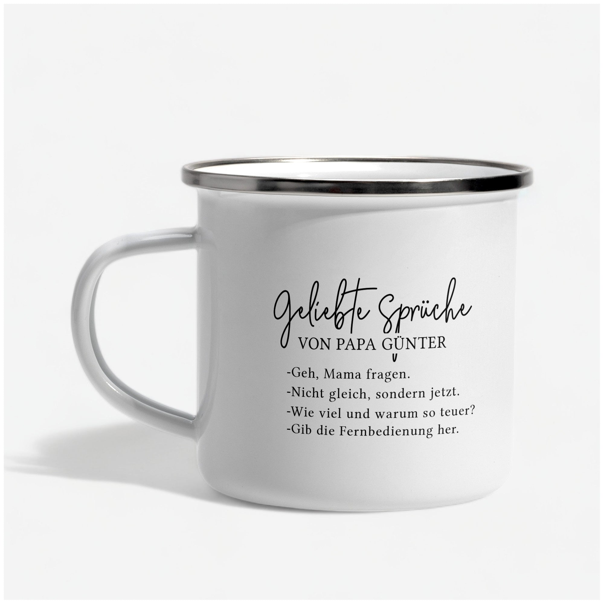 Personalisierter Becher für den Papa- Papas Sprüche