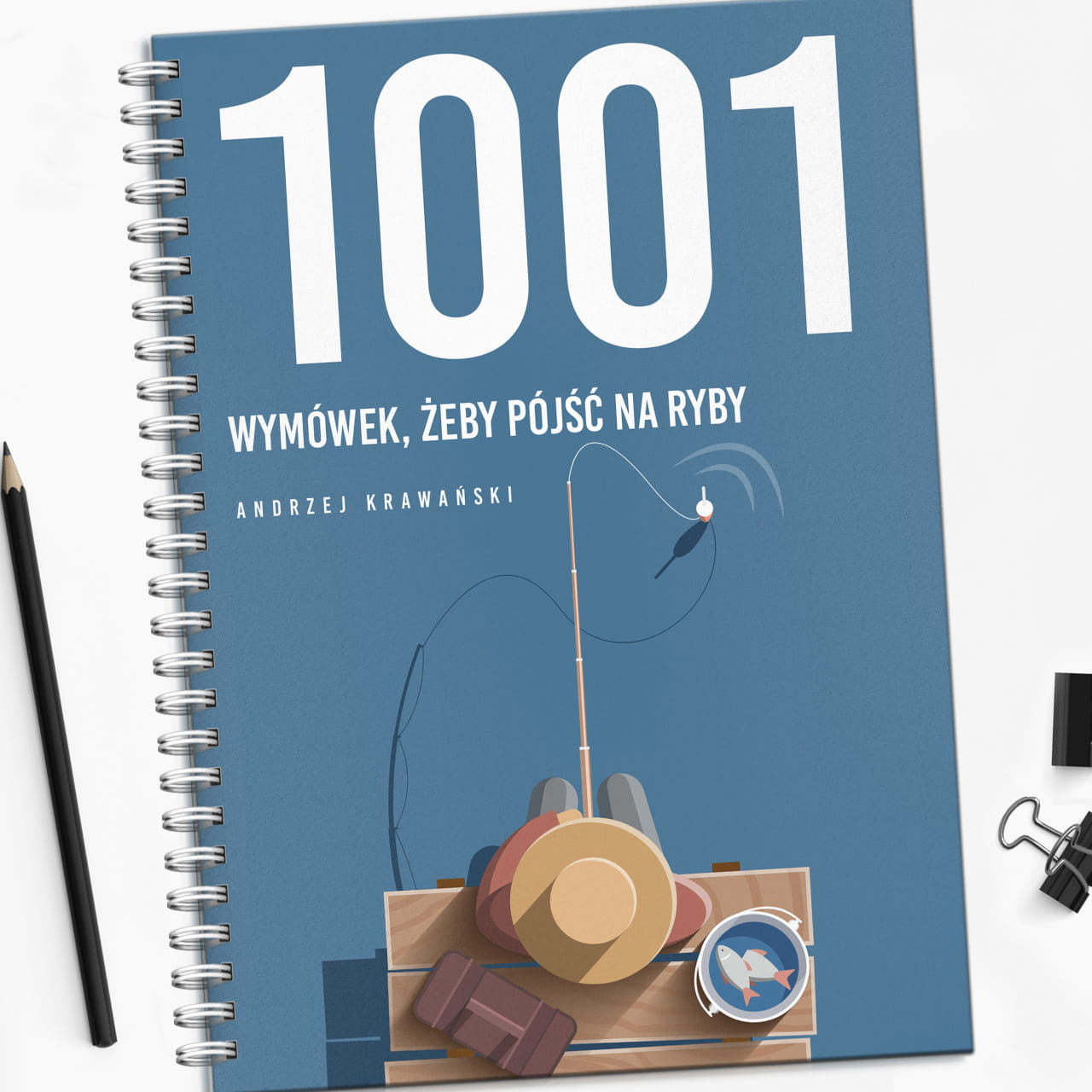 Personalizowany notatnik dla wędkarza na imieniny praktyczny prezent dla wędkarza prezent imieninowy