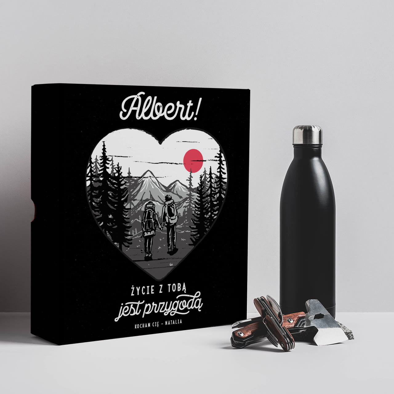 Survivalowe gadżety dla niego - prezent na walentynki zestaw survivalowy prezent dla chłopaka na walentynki