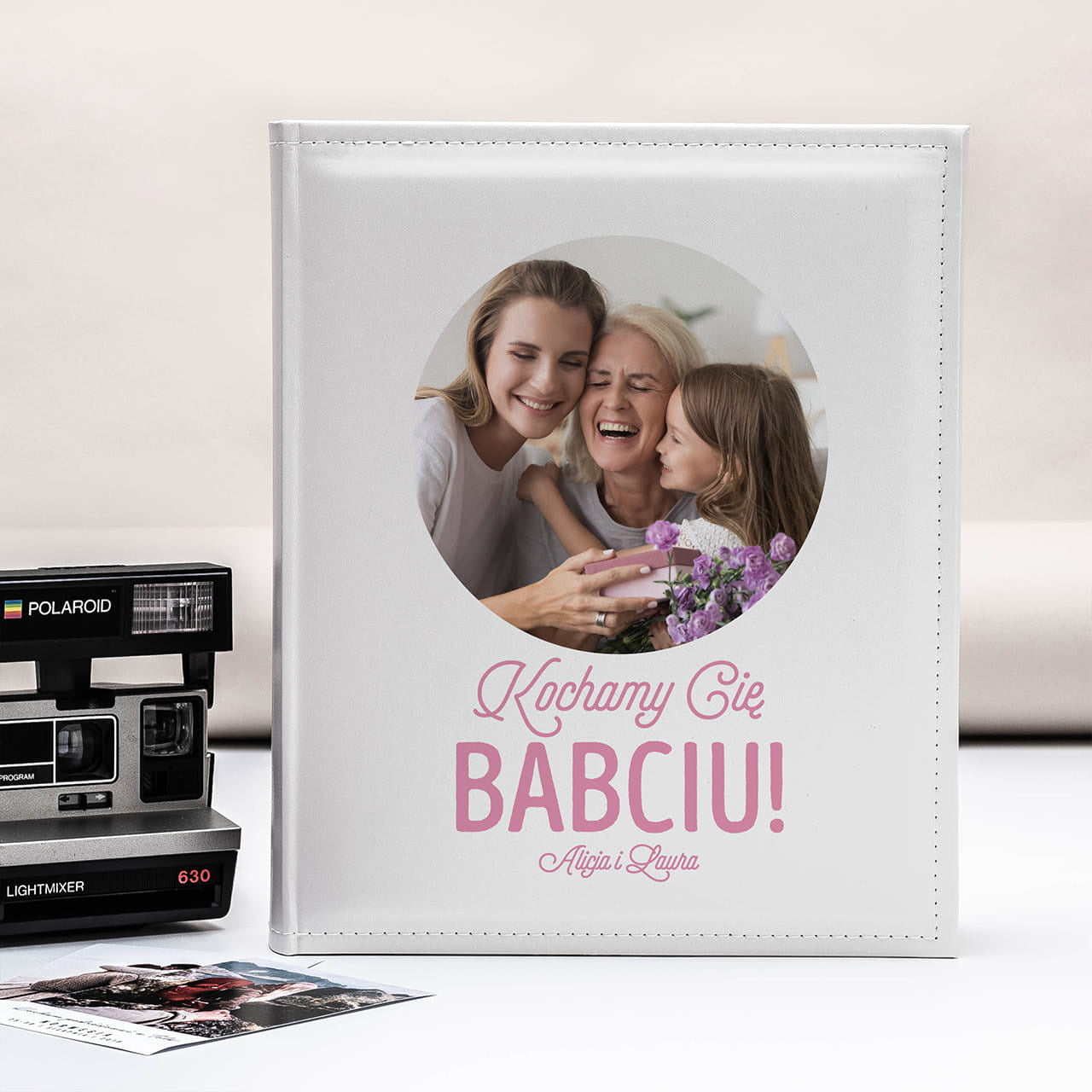 Album ze zdjęciem na okładce - prezent dla babci