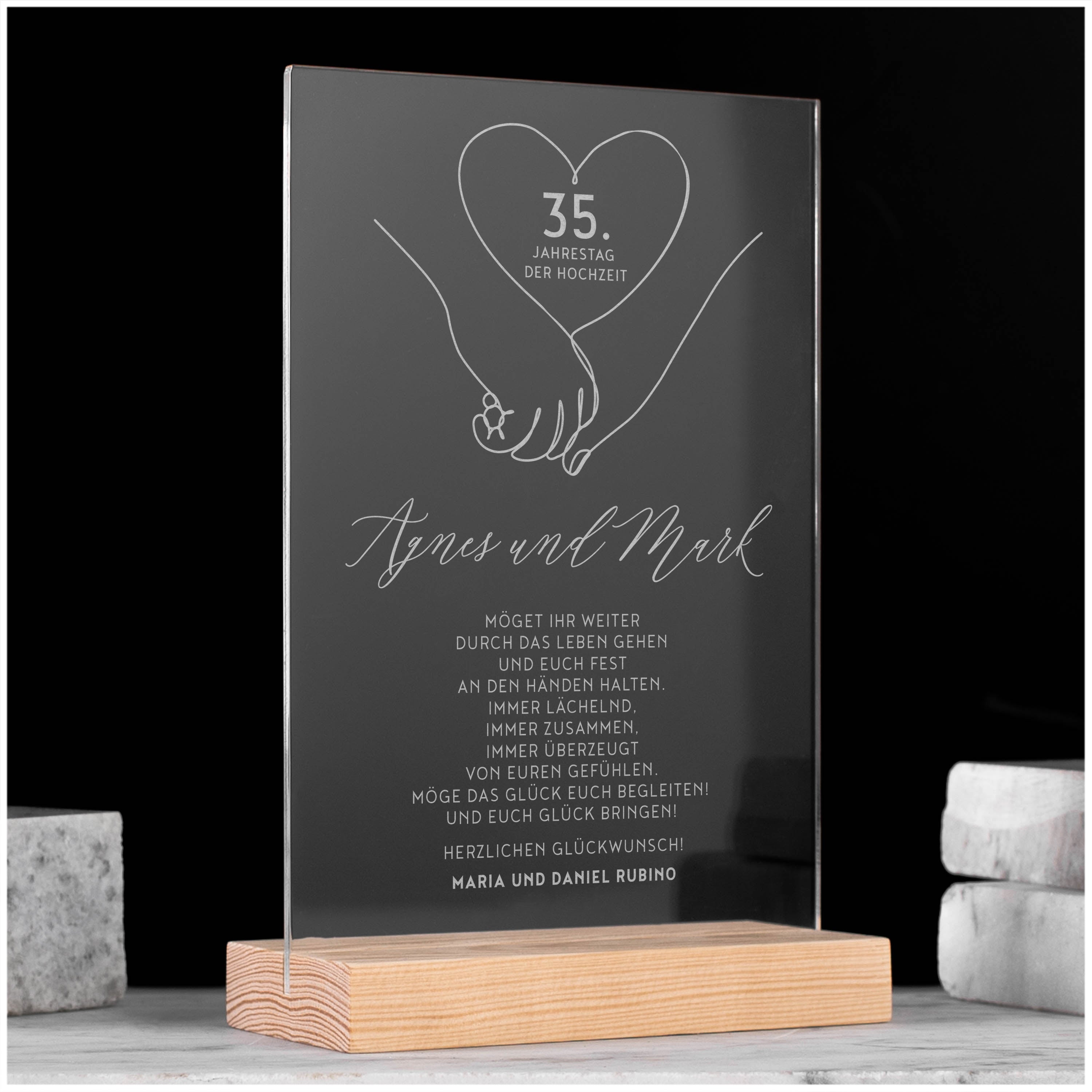 Statuette zum Hochzeitstag Gemeinsam durchs Leben