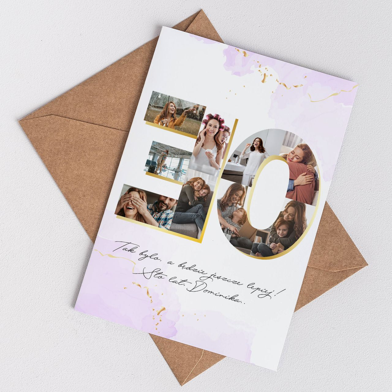 Personalizowana kartka XXL - prezent dla niej na 30 kartka personalizowana prezent na 30 dla niej