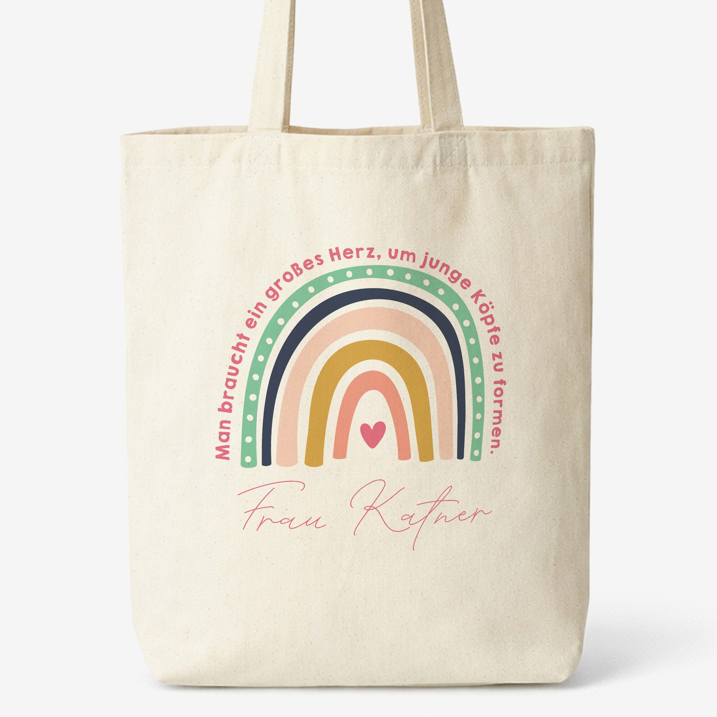 Personalisierte Tasche für Erzieherin – Großes Her
