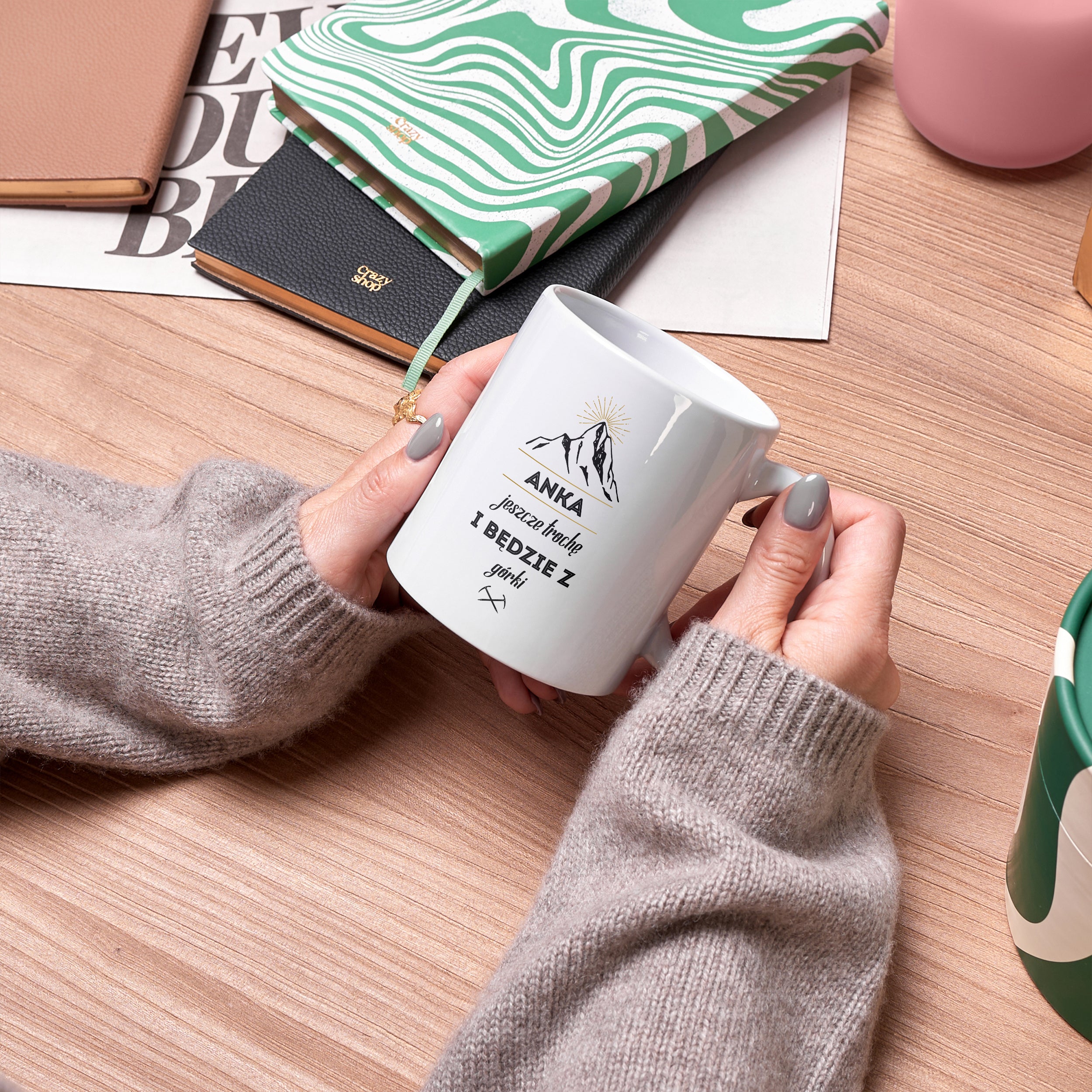 Personalizowany kubek - Z Górki - kubek dla miłośnika gór kubek z nadrukiem prezent dla miłośnika gór