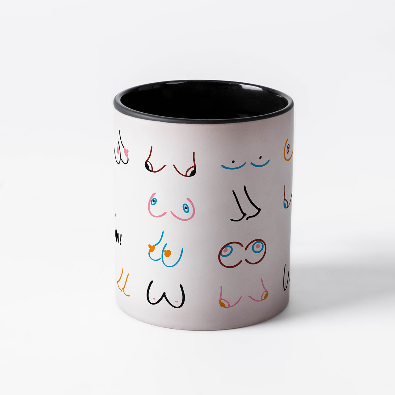 Magiczny kubek z cyckami - śmieszny prezent kubek z nadrukiem śmieszny prezent 