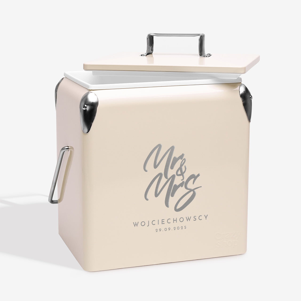 Grawerowana lodówka turystyczna - prezent na ślub prezent ślubny lodówka turystyczna lodówka retro