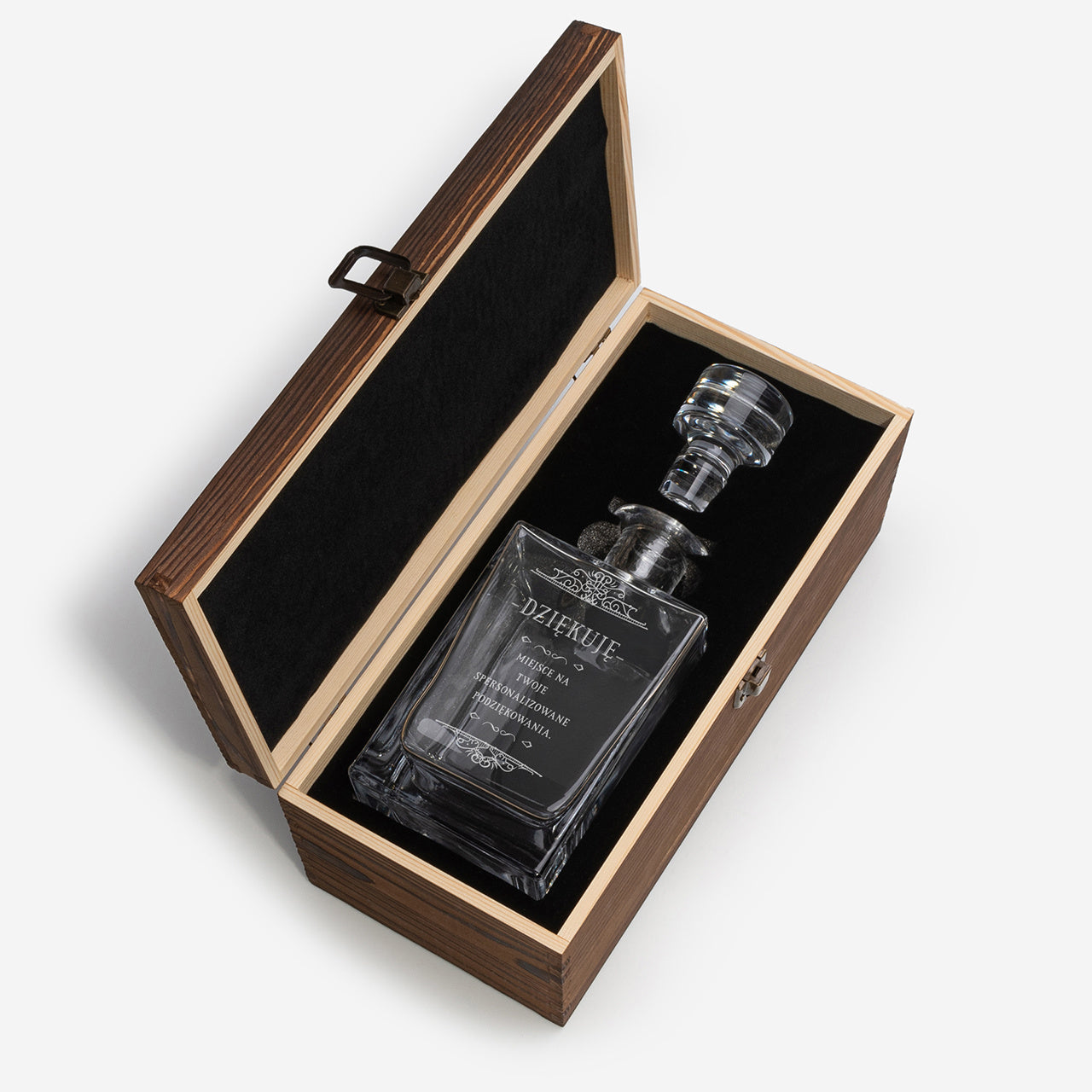 Elegancka karafka w skrzynce - oryginalny prezent na podziękowanie