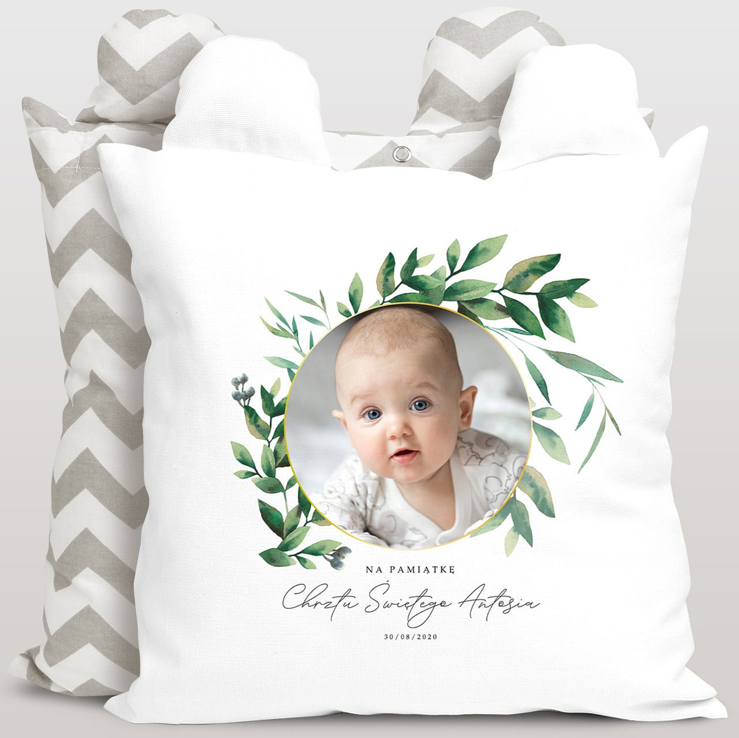 Poduszka na Chrzest ze zdjęciem poduszka personalizowana upominek na chrzciny