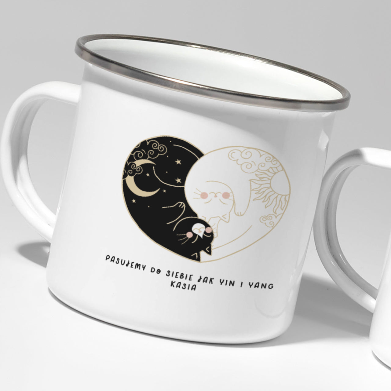 Personalizowane kubki na Walentynki - yin i yang