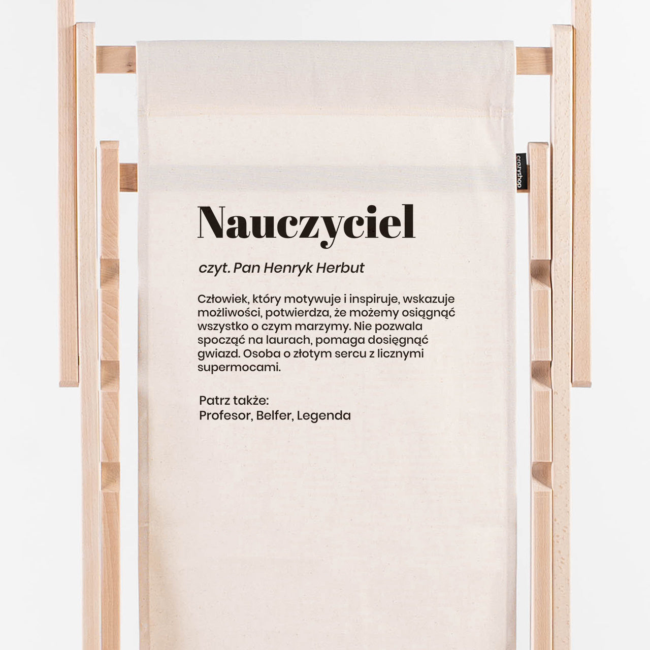 Personalizowany leżak dla nauczyciela - Definicja