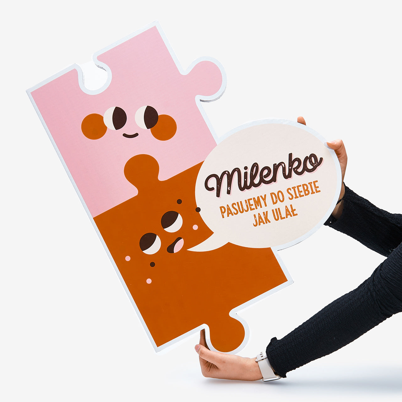 Duża kartka na Walentynki - puzzle