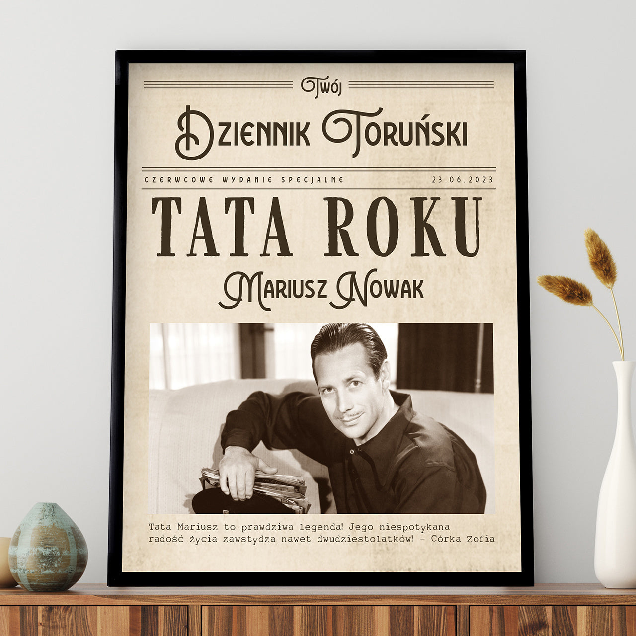 Plakat dla taty - tata roku