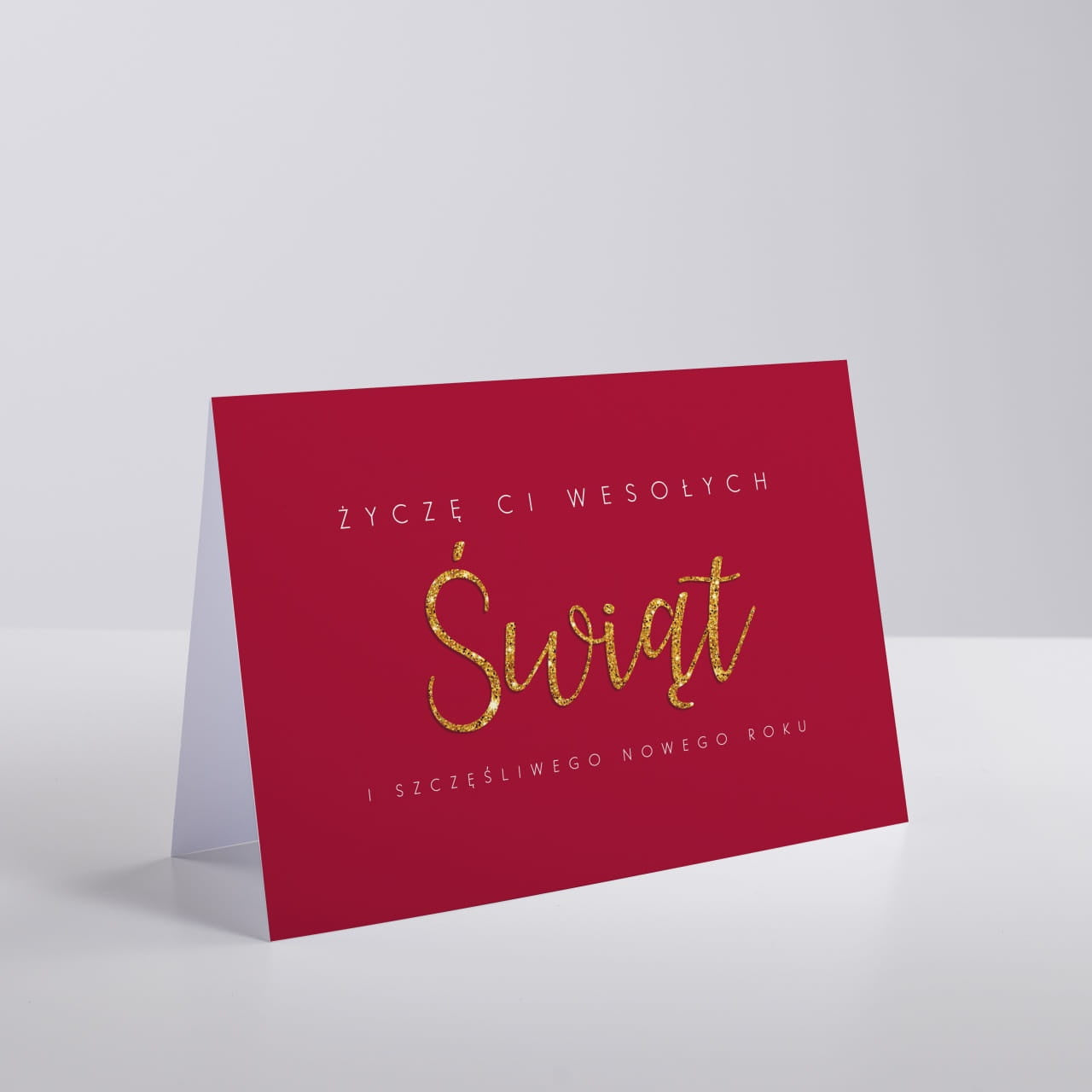 Elegancka kartka świąteczna personalizowana - Wesołych Świąt