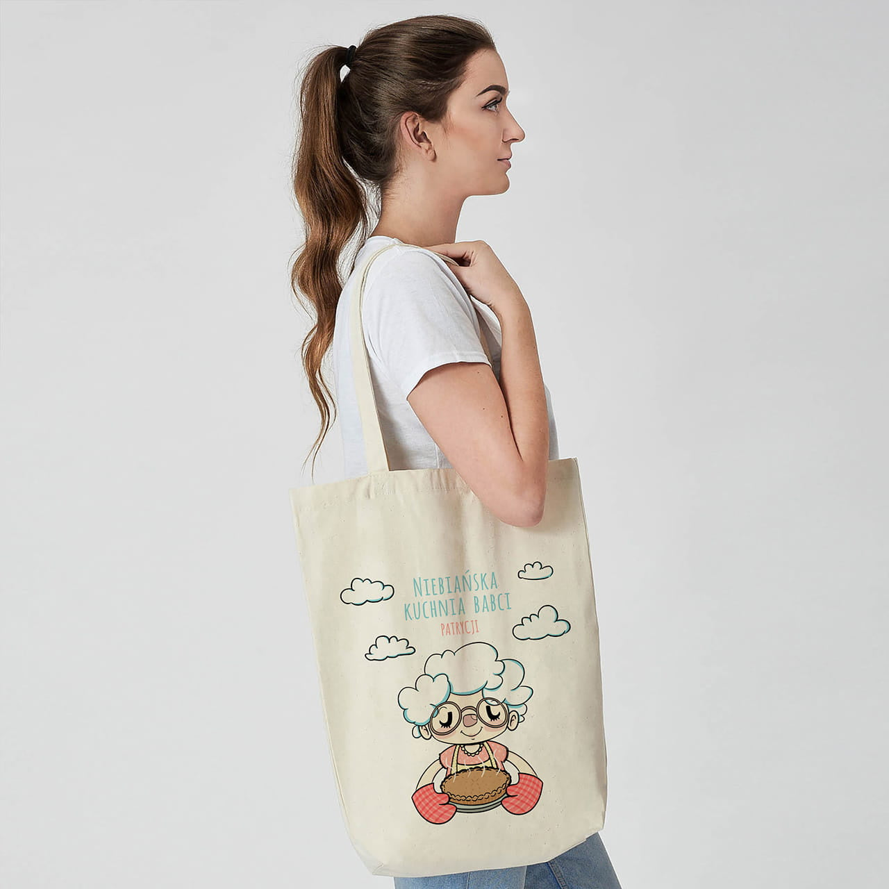 Personalizowana torba dla babci prezent dla babci prezent na dzień babci torba na dzień babci torba personalizowana