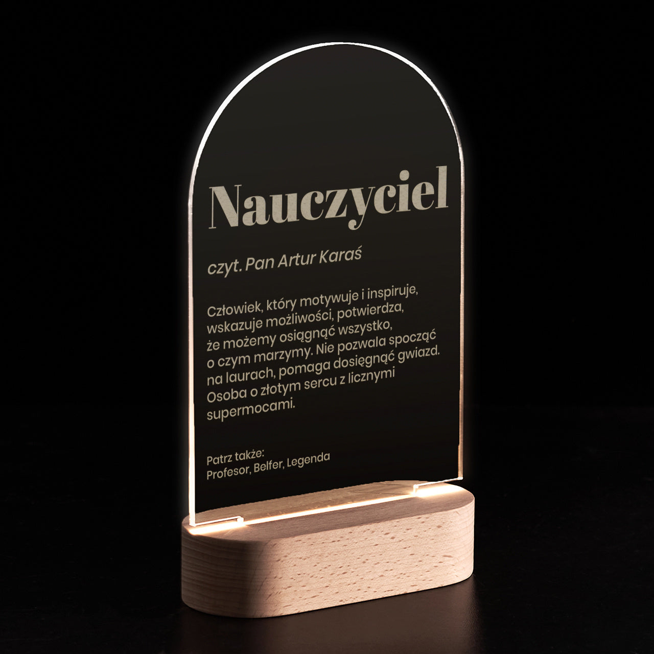 Statuetka led dla nauczyciela - Definicja