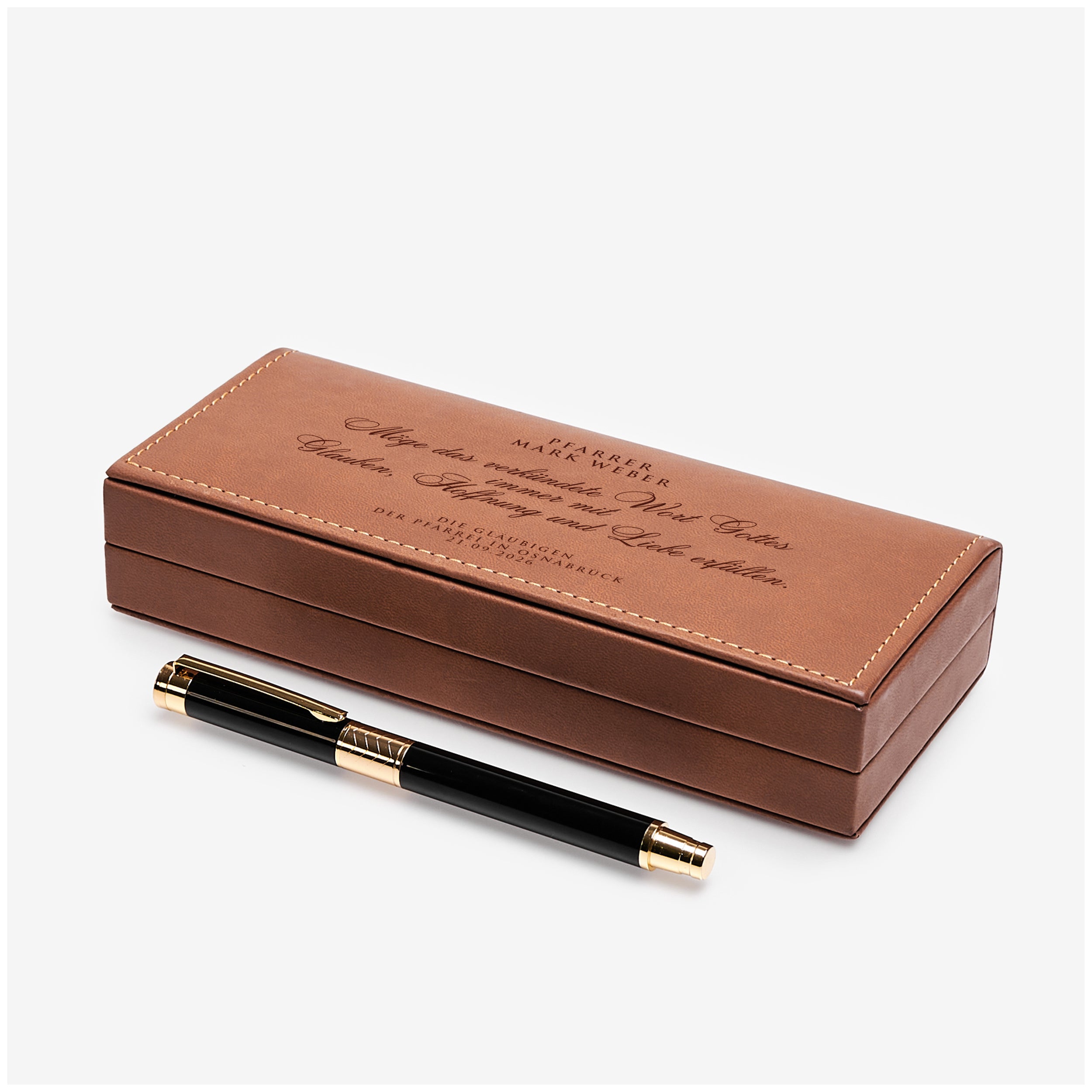 Ein stilvoller Füllfederhalter im Etui – EIN GESCHENK FÜR EINEN PFARRER