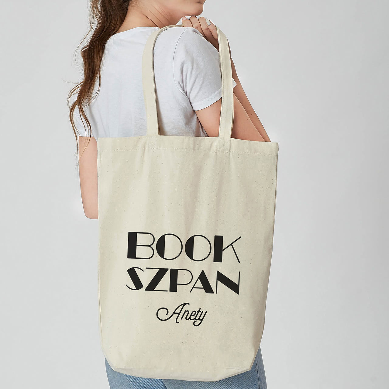 Torba na książki dla mola książkowego - book szpan prezent dla mola książkowego personalizowana torba