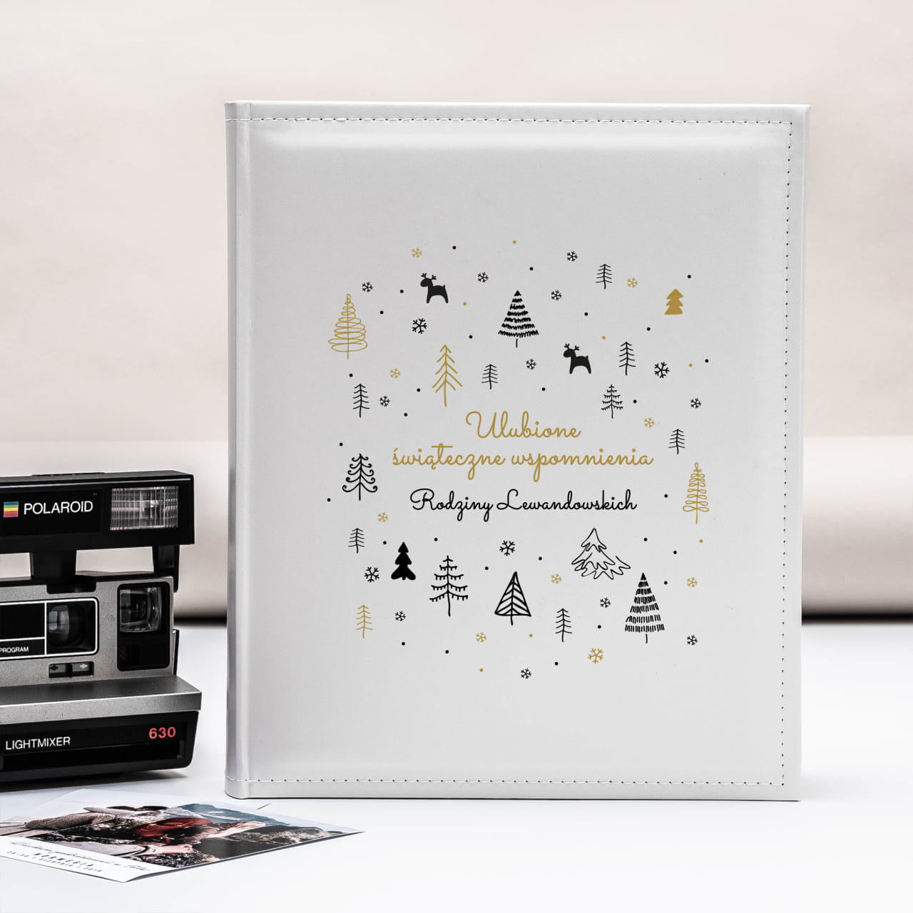 Personalizowany album świąteczny - prezent dla rodziców na święta prezent na święta dla rodziców album na zdjęcia