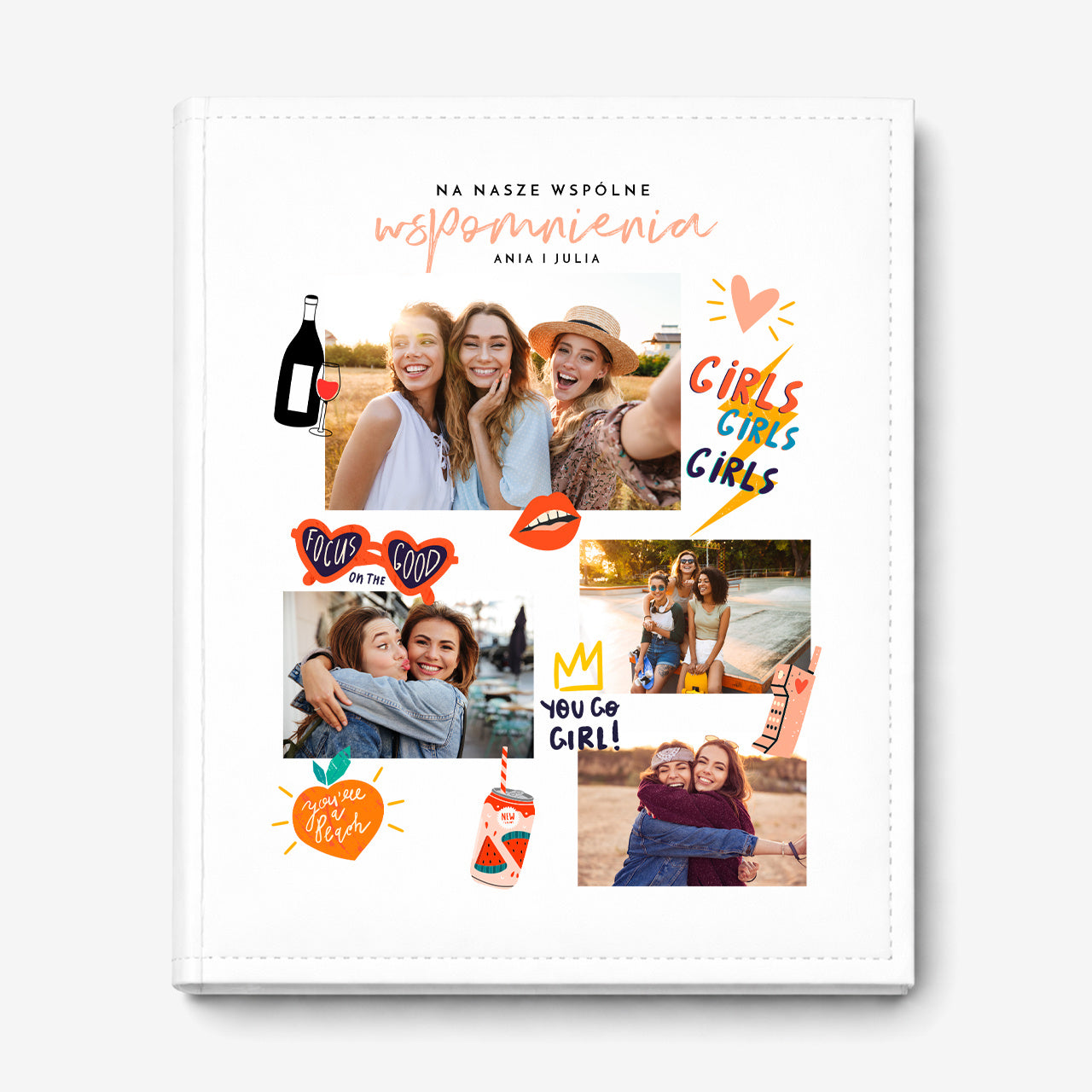 Personalizowany album na zdjęcia dla przyjaciółki prezent dla przyjaciółki album dla przyjaciółki album do zdjęć