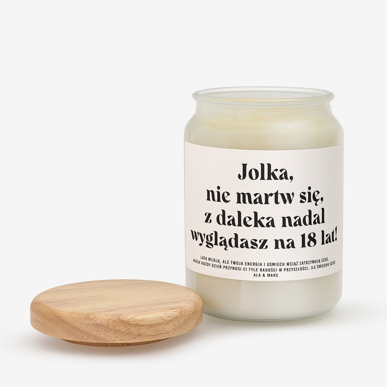 Świeczka personalizowana na urodziny dla niej 