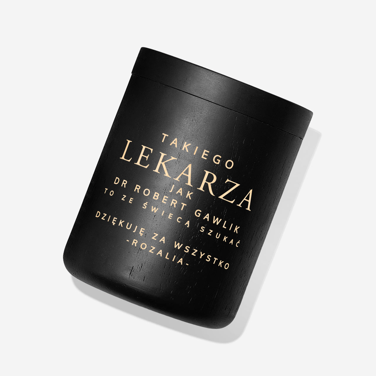 Świeca z grawerem na prezent dla lekarza świeca zapachowa na prezent personalizowana świeca 