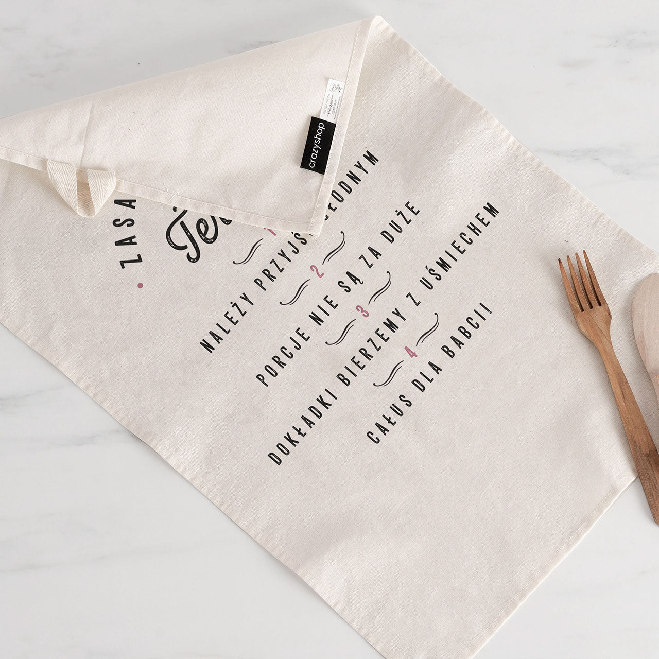 Kuchenny ręcznik na prezent dla babci do kuchni