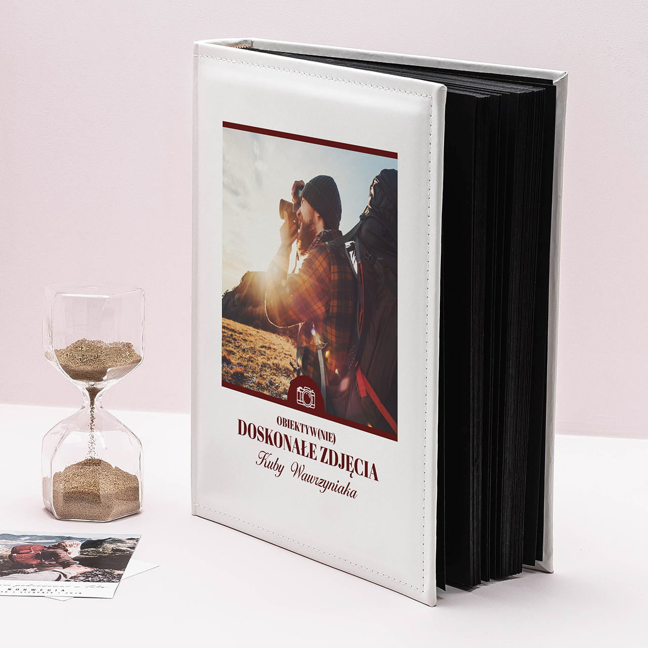 Album ze zdjęciem na okładce na prezent dla fotografa album na zdjęcia gadżet dla fotografa personalizowany album