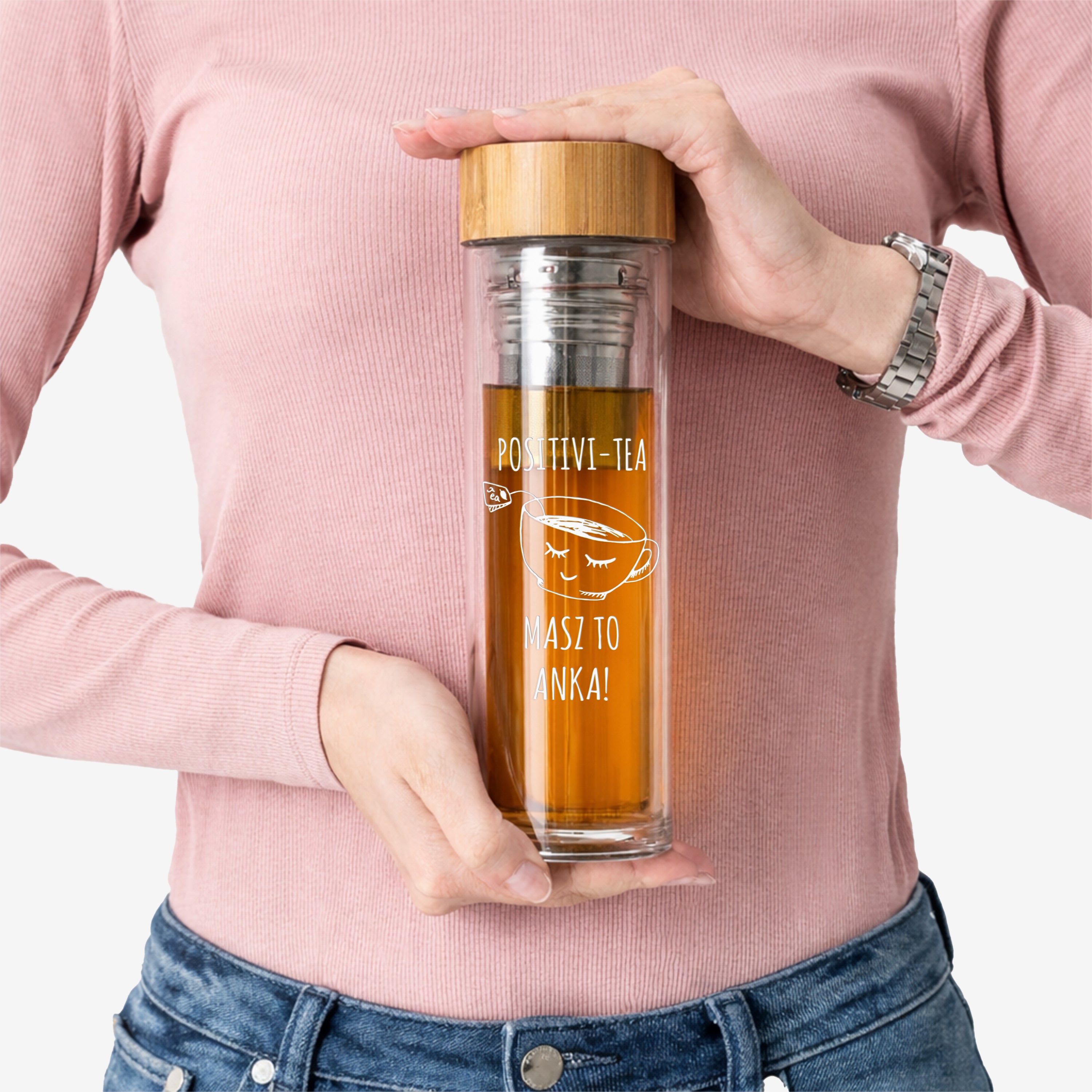 Bidon z zaparzaczem dla koleżanki z pracy prezent dla koleżanki z pracy prezent dla współpracownika
