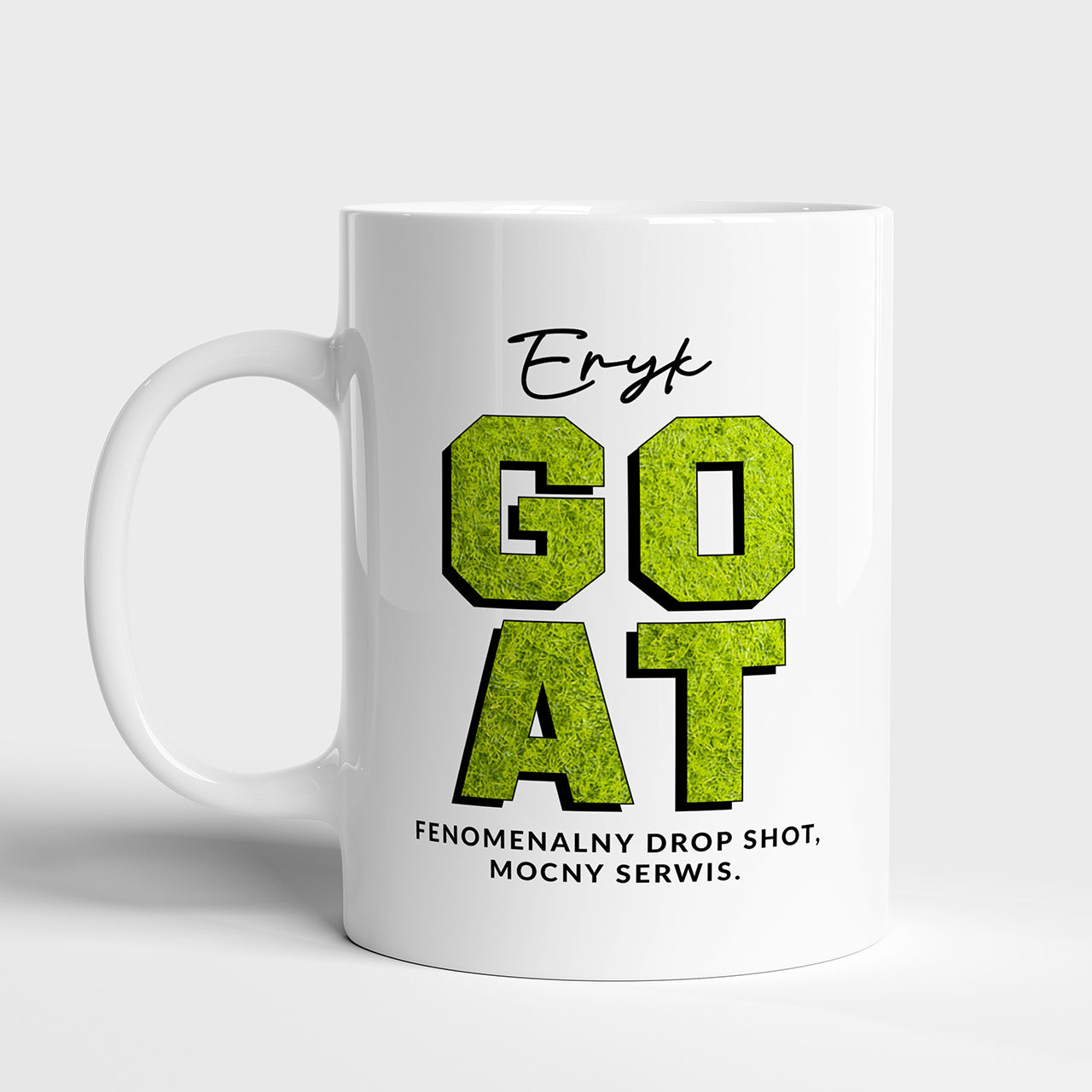 Kubek dla tenisisty - Goat - prezent dla fana tenisa