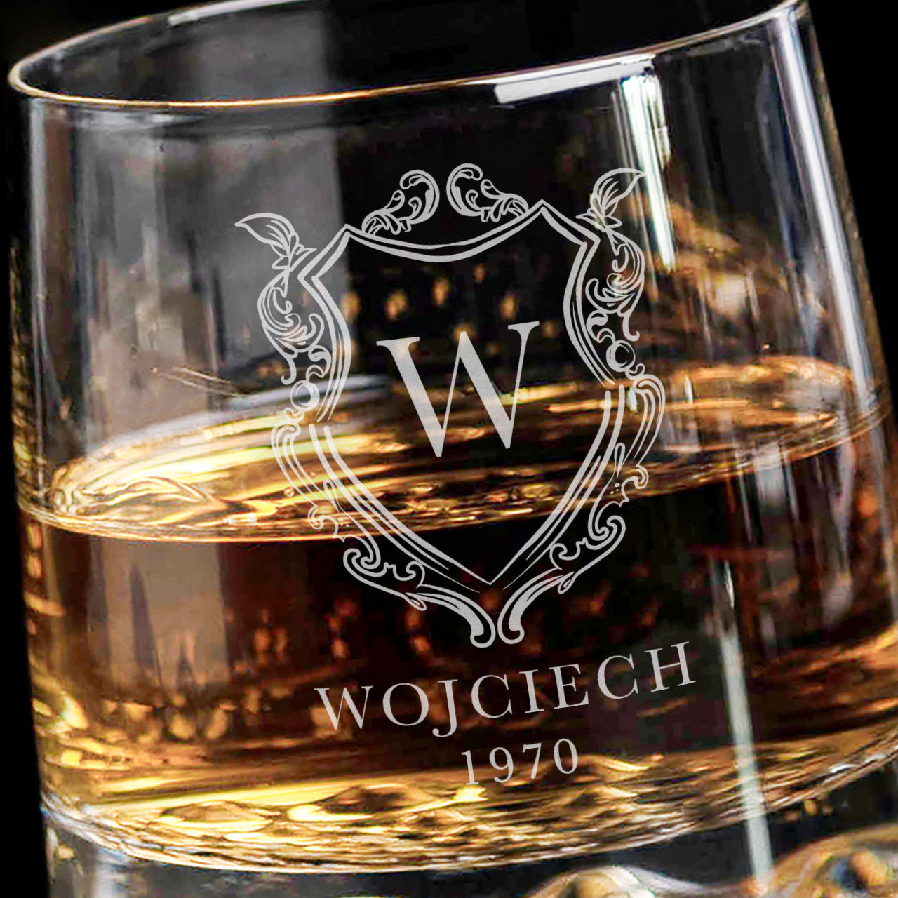 Elegancka szklanka do whisky - prezent dla mężczyzny szklanka do whisky z grawerem prezent dla niego