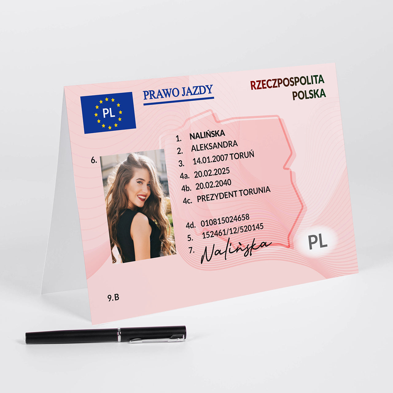 Kartka personalizowana - gratulacje za zdanie egzaminu na prawo jazdy