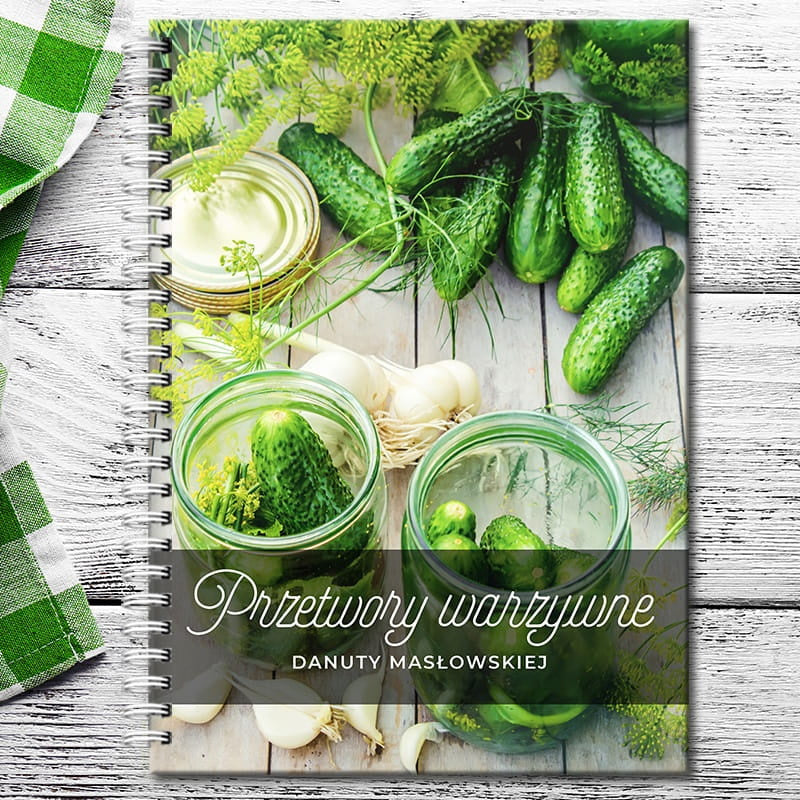 Personalizowany zeszyt na przepisy dla żony