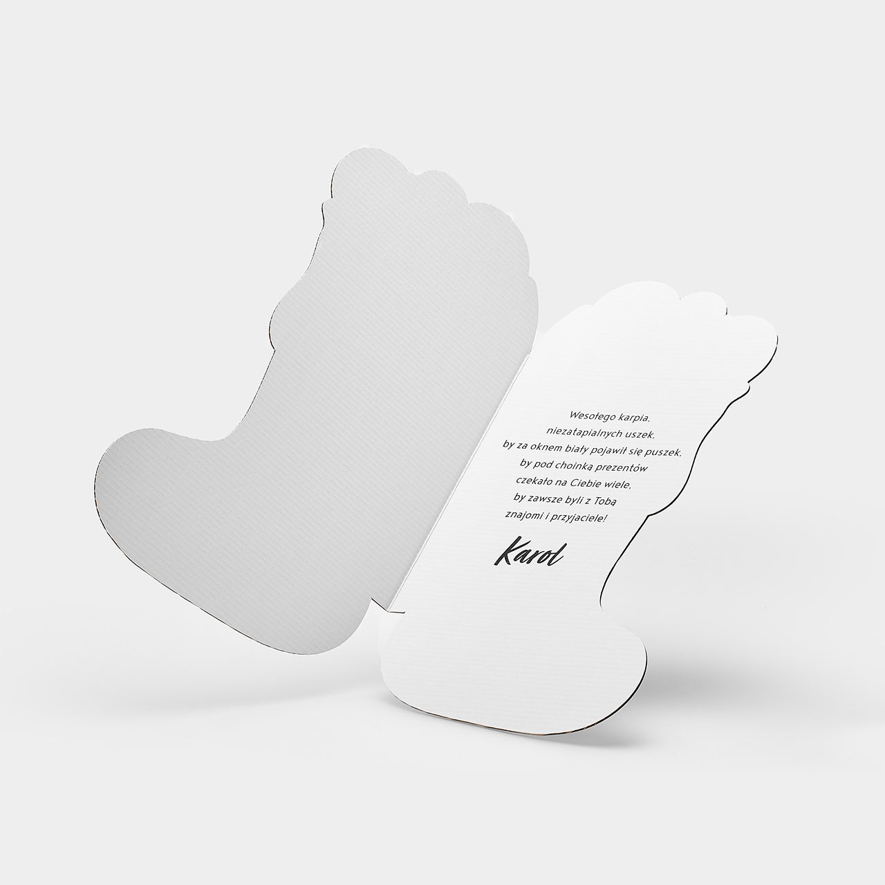 Duża kartka xxl Świąteczna Skarpeta