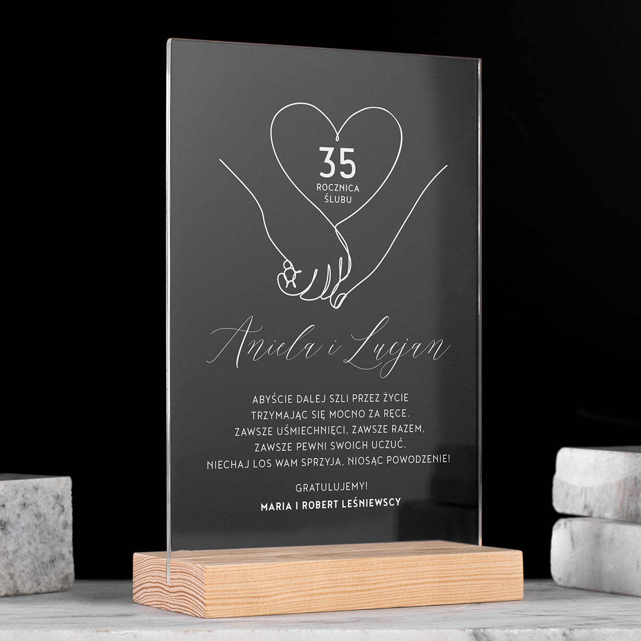 Personalizowana statuetka na Rocznicę Ślubu