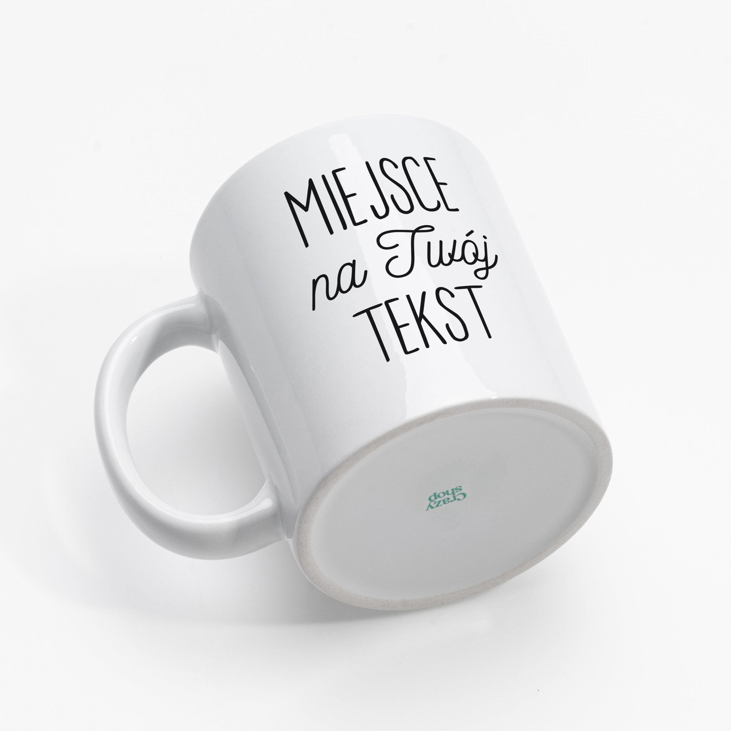 Kubek z tubą prezentową - Twój Tekst  prezent personalizowany kubek z własnym tekstem