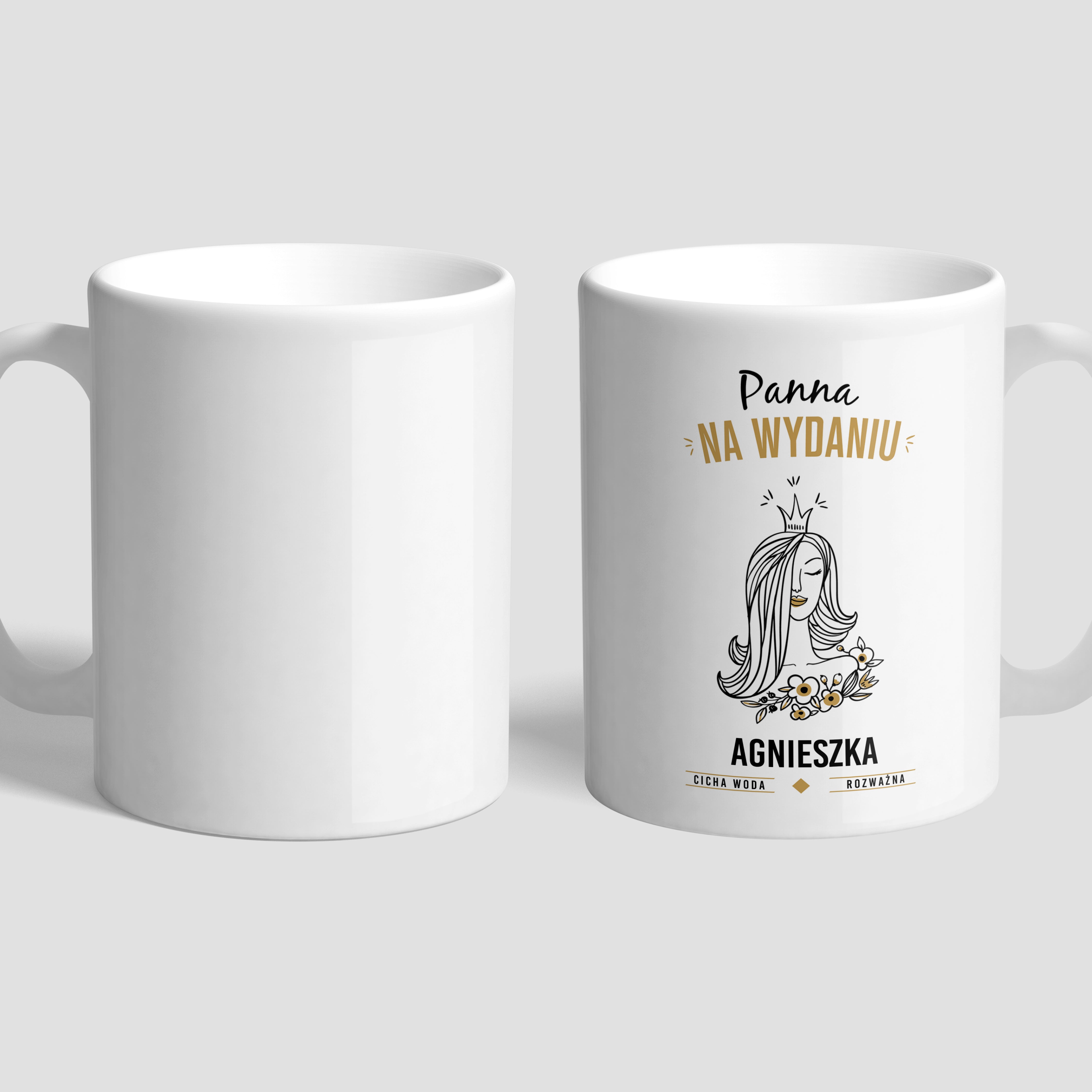 Personalizowany kubek - Panna Na Wydaniu - prezent dla singielki kubek personalizowany kubek z nadrukiem
