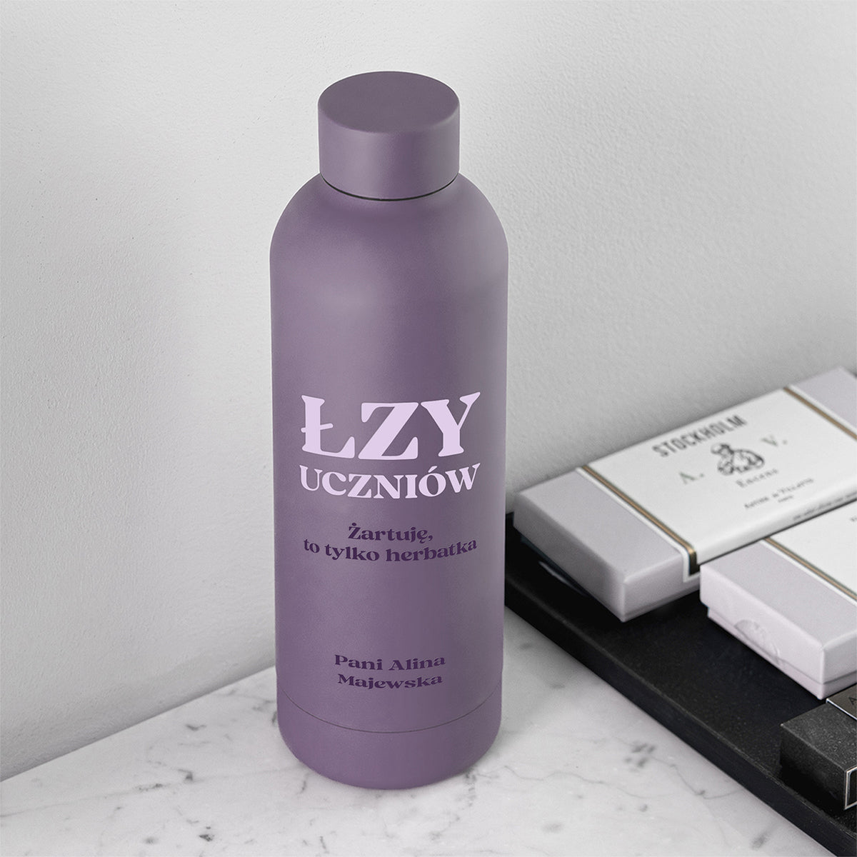 Personalizowana butelka termiczna dla nauczyciela - łzy uczniów