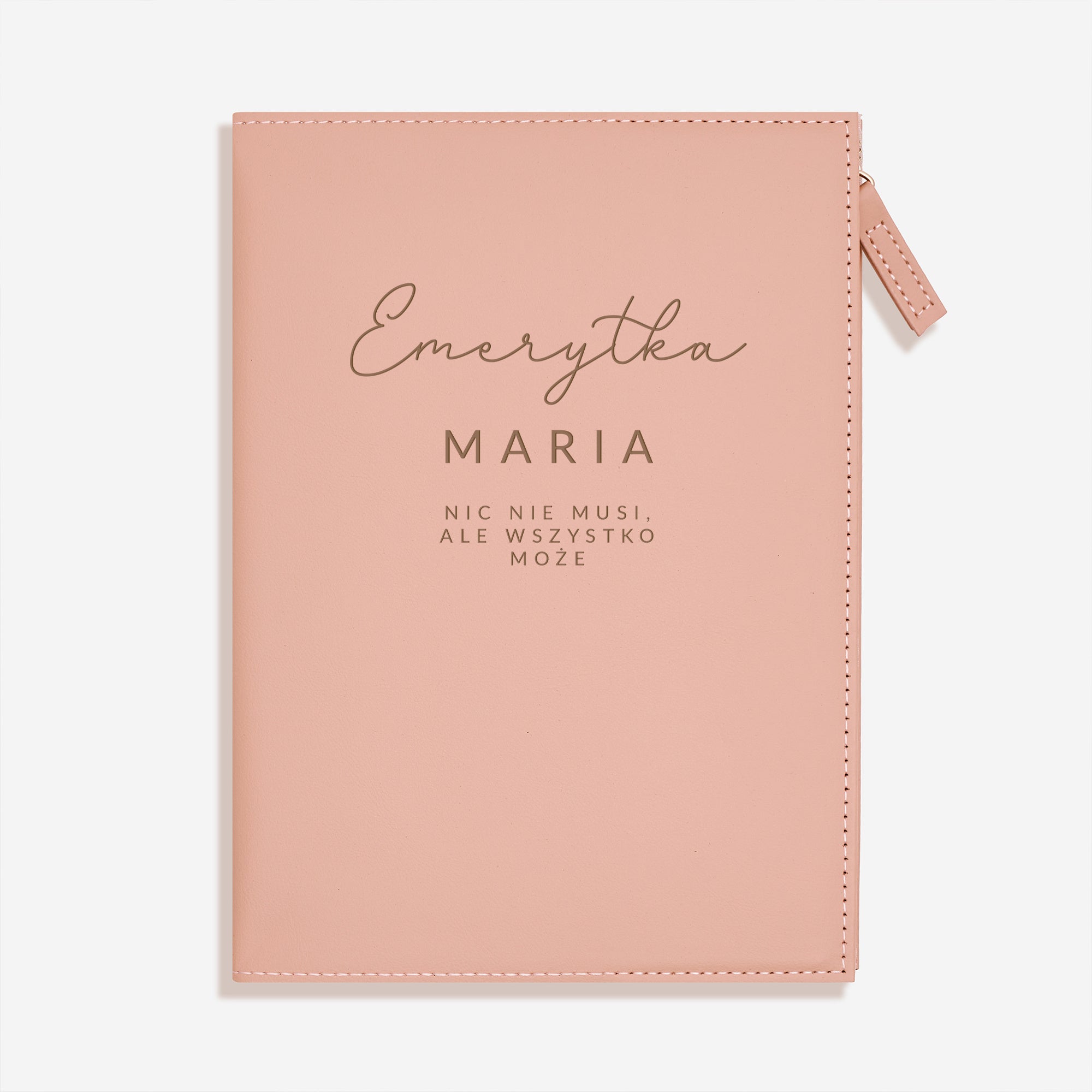 Personalizowany notes z zamkiem - prezent dla emerytki elegancki notes na prezent dla emerytki