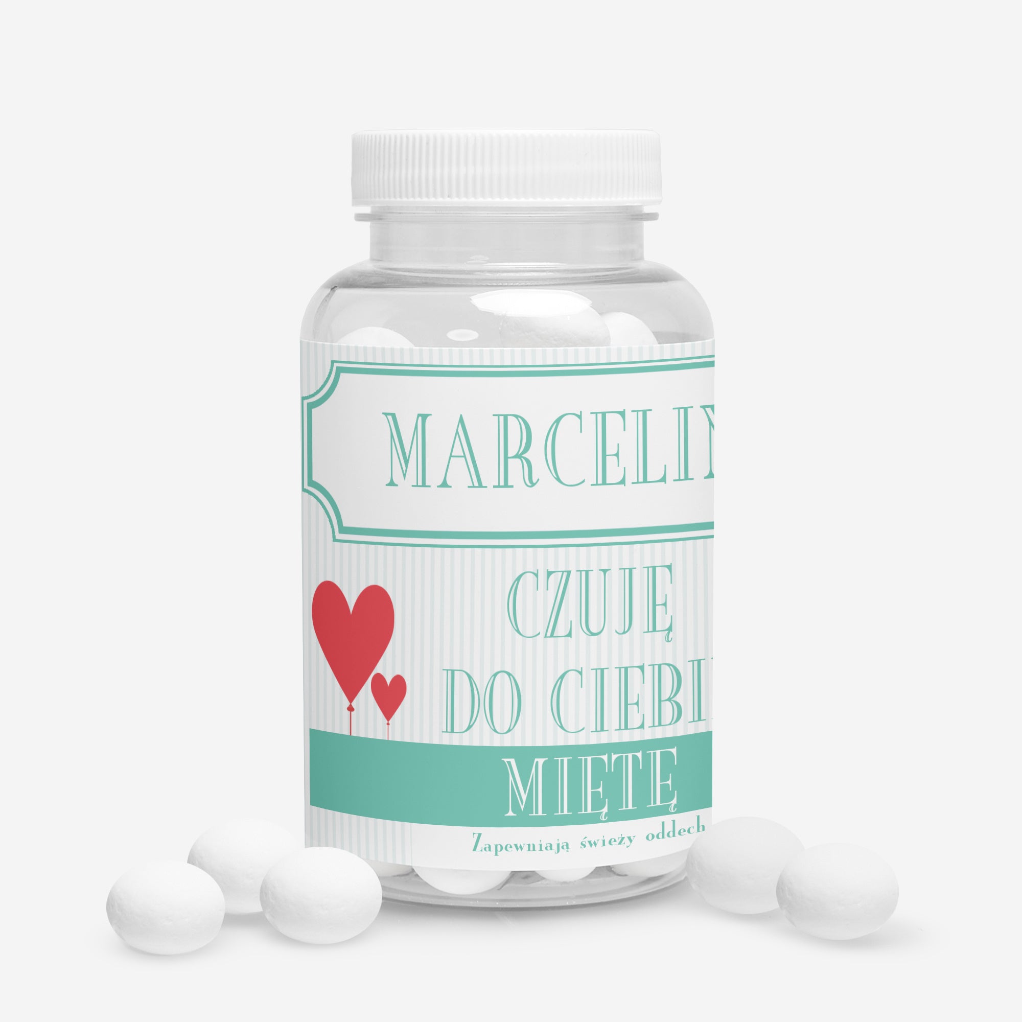 Personalizowane cukierki dla ukochanej - Czuję do Ciebie mięte