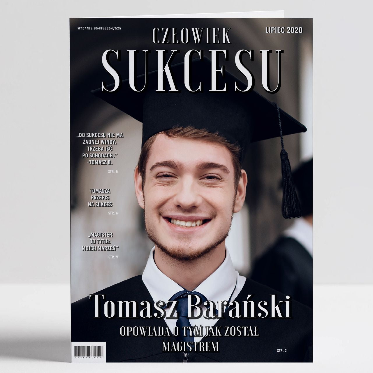 Kartka personalizowana na zakończenie studiów