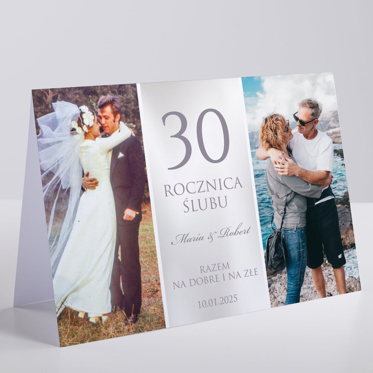 Kartka ze zdjęciem na 30 rocznicę ślubu