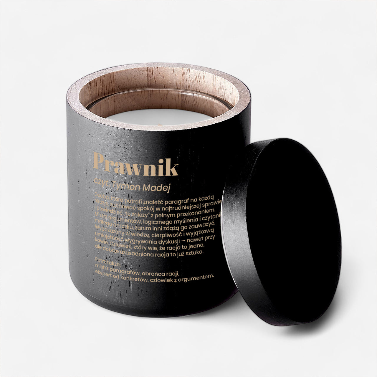 Świeczka personalizowana dla prawnika - prezent dla prawnika